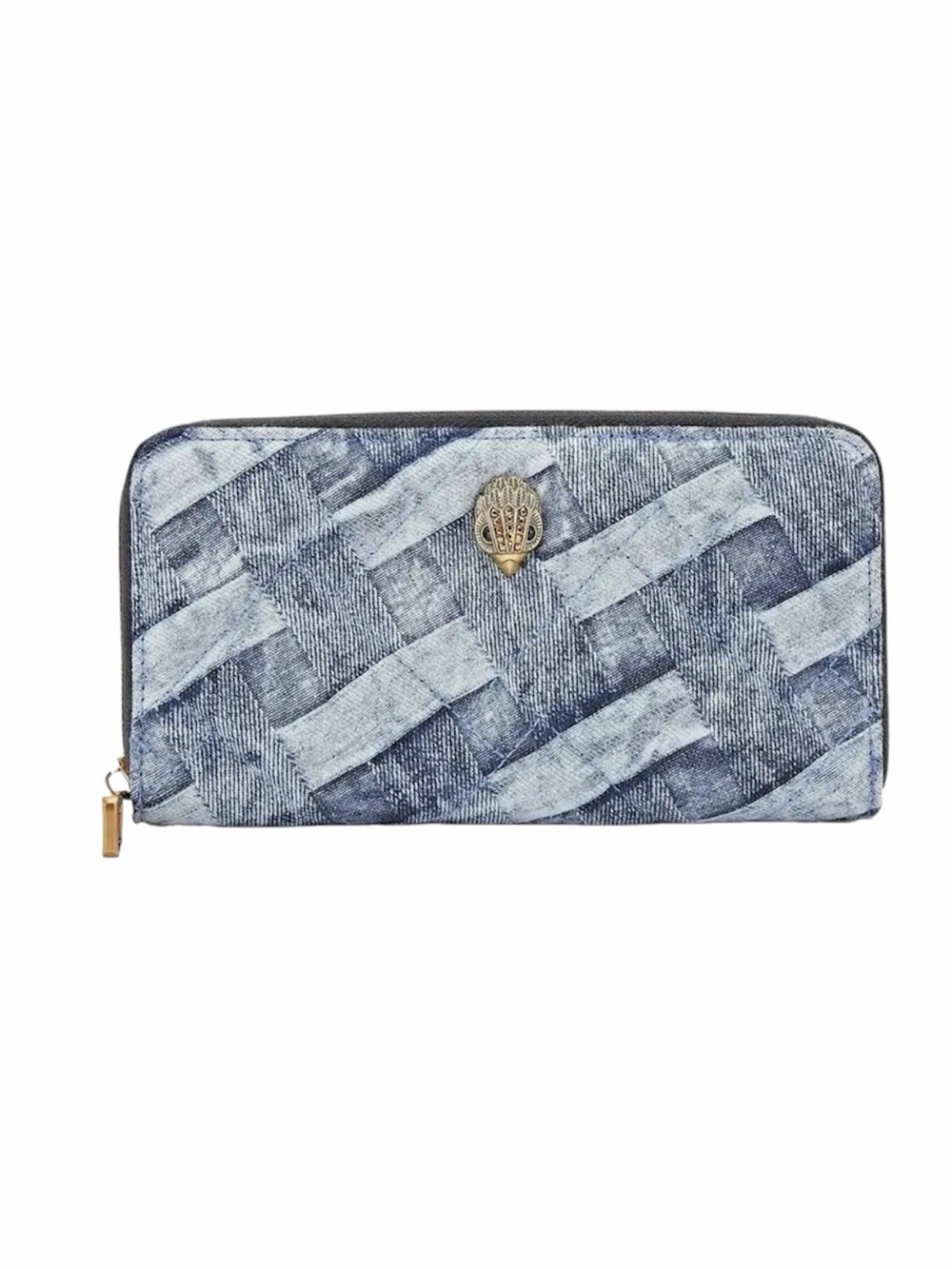 Kurt Geiger London Kensington Woven Denim Zip Around Wallet
